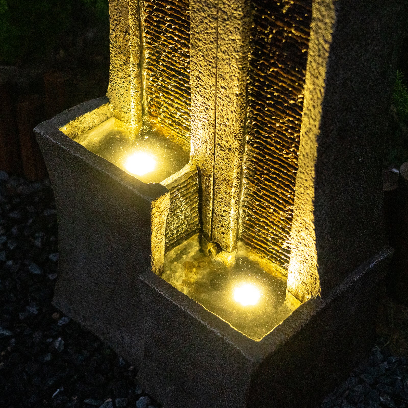 Water Garden Fountain 39.76’’H with LED Light - 8005