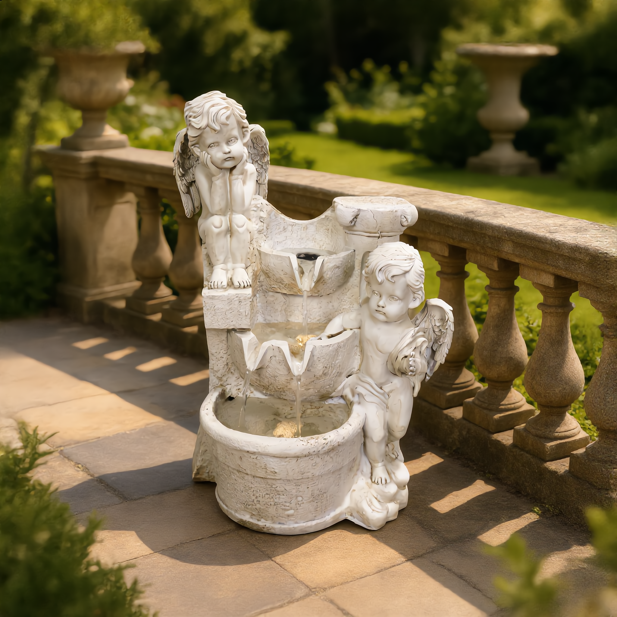 Angel Garden Water Fountain – Outdoor Decorative Cascade Fountain-382